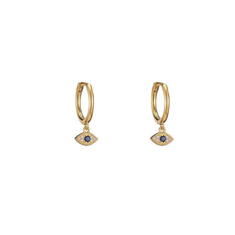 Damen Ohrhänger mit schützendem Auge und funkelnden Zirkonia Shop Nory