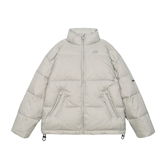 Herren Wattierter Kurzparka mit hohem Stehkragen, Reißverschluss-Taschen und Kordelzug Shop Nory