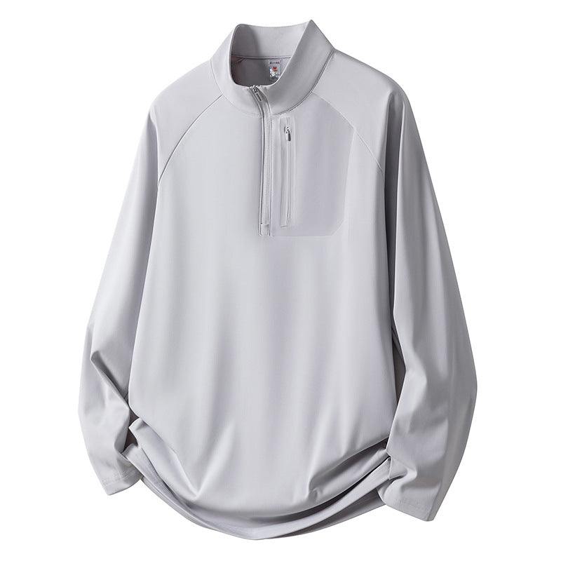 Herren Sport Fleece Pullover mit Reißverschluss Shop Nory