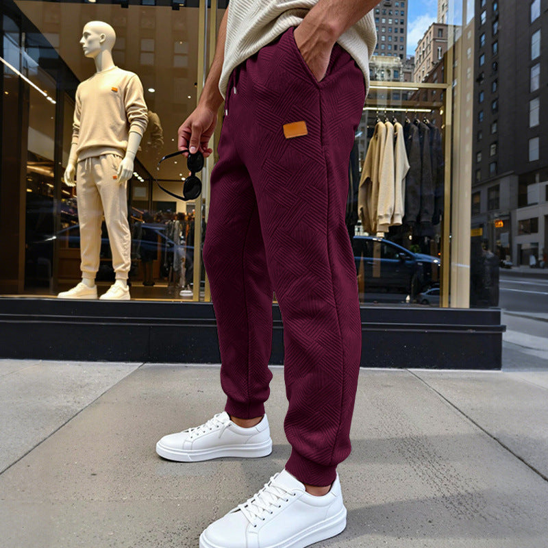 Herren Stepp-Jogginghose mit geometrischem Strukturmuster Shop Nory