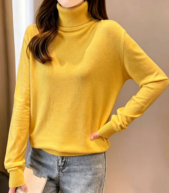 Damen Rollkragenpullover mit überschnittener Passform und gerippten Bündchen Shop Nory