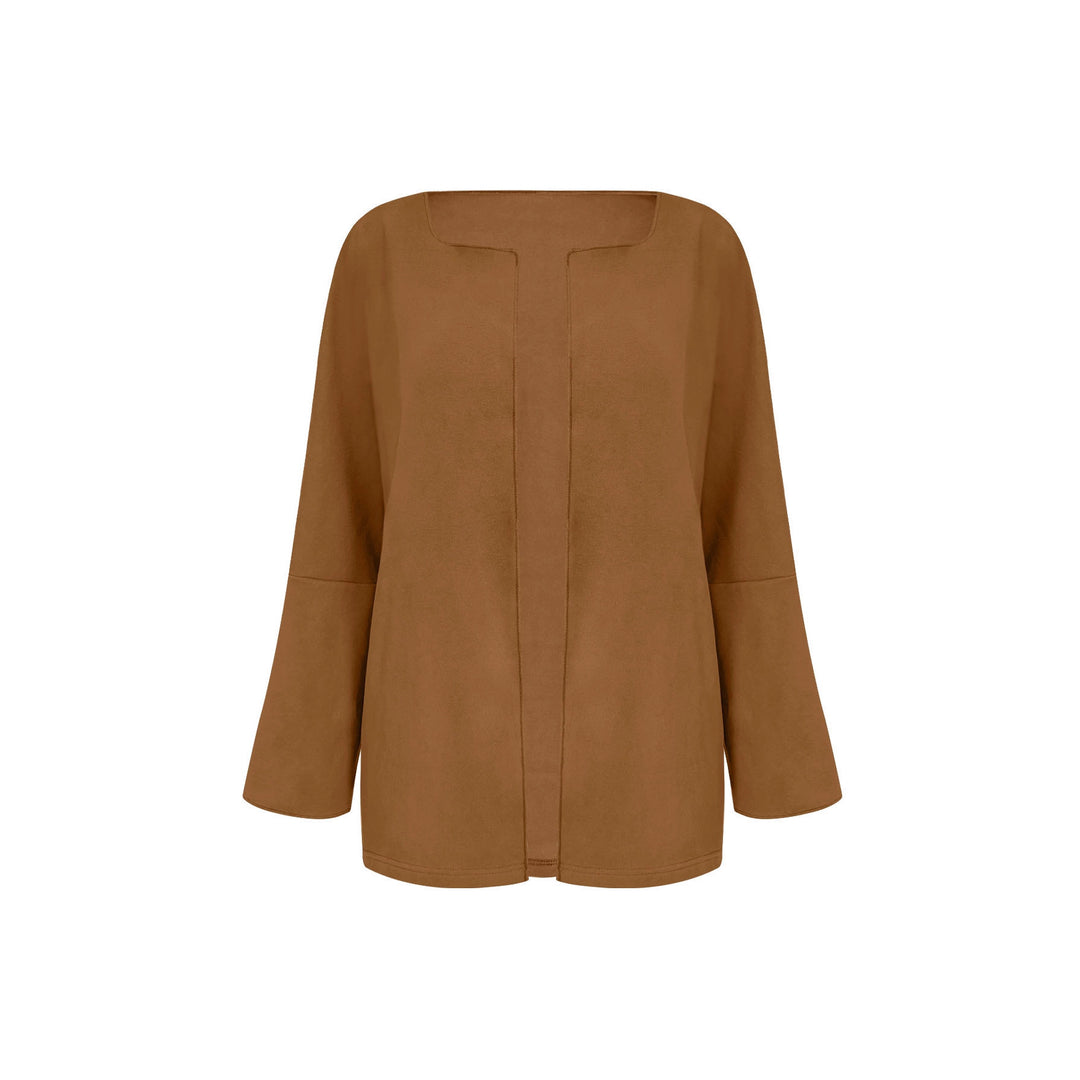 Damen Leichter Oversize-Mantelblazer mit offenem Schnitt und weiten Ärmeln Shop Nory