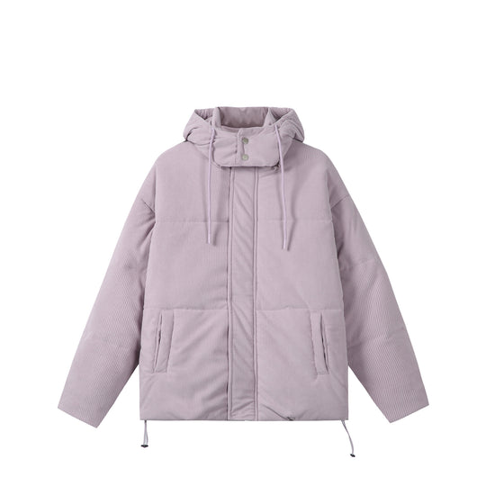 Unisex Wattierter Cord‑Parka im Boxy‑Cut mit hohem Kragen und Kordelzug Shop Nory