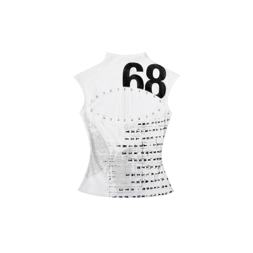 Damen Kreatives Tank-Top mit Grafischem Druck