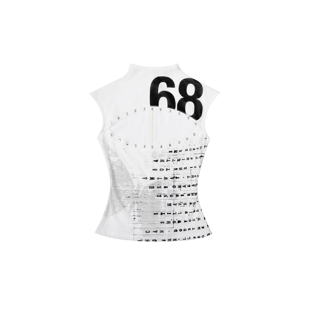 Damen Kreatives Tank-Top mit Grafischem Druck