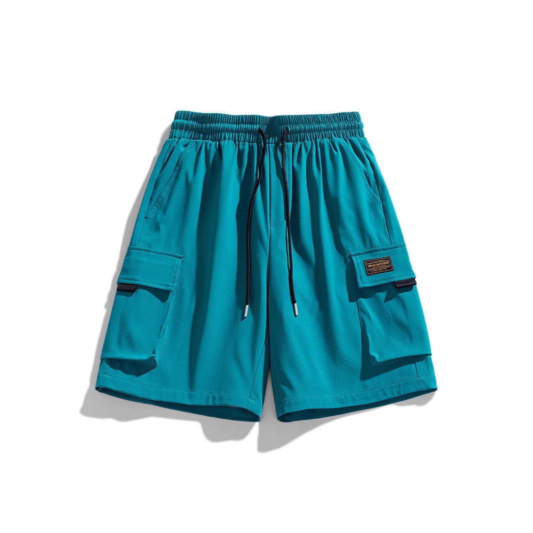 Herren Cargo-Shorts mit elastischem Bund und praktischen Taschen