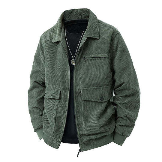Herren Modische Cordjacke mit praktischen Taschen Shop Nory