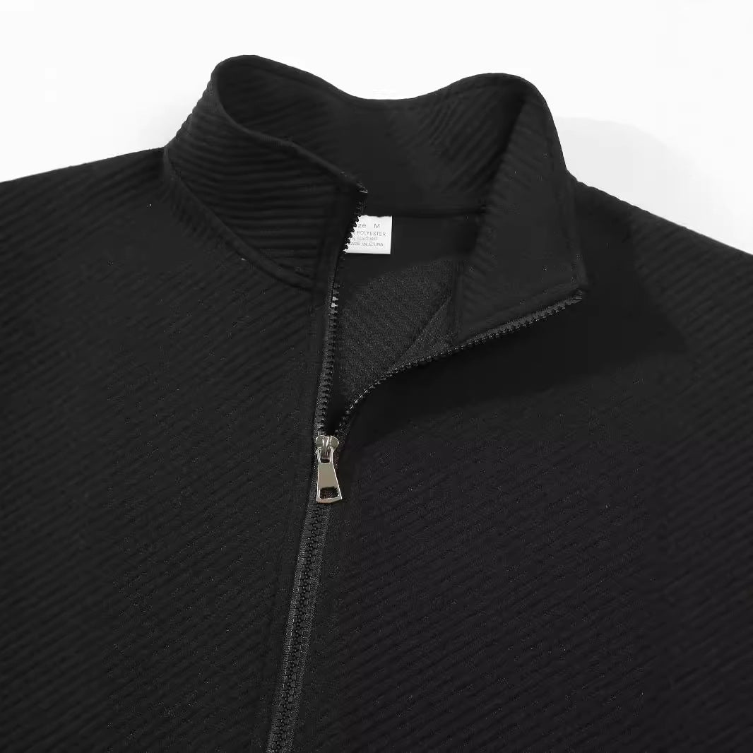 Herren sportliche Jacke mit strukturiertem Design