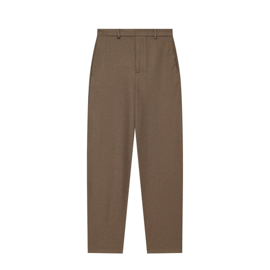 Damen Hochtaillierte konische Wolloptik-Stoffhose mit Bügelfalte und schmaler Knöchelpassform Shop Nory