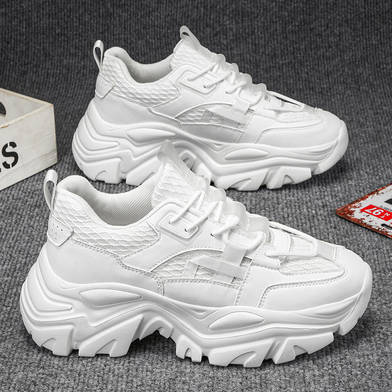 Damen Sportliche Chunky Sneaker mit atmungsaktiver Materialstruktur und rutschfester Gummisohle