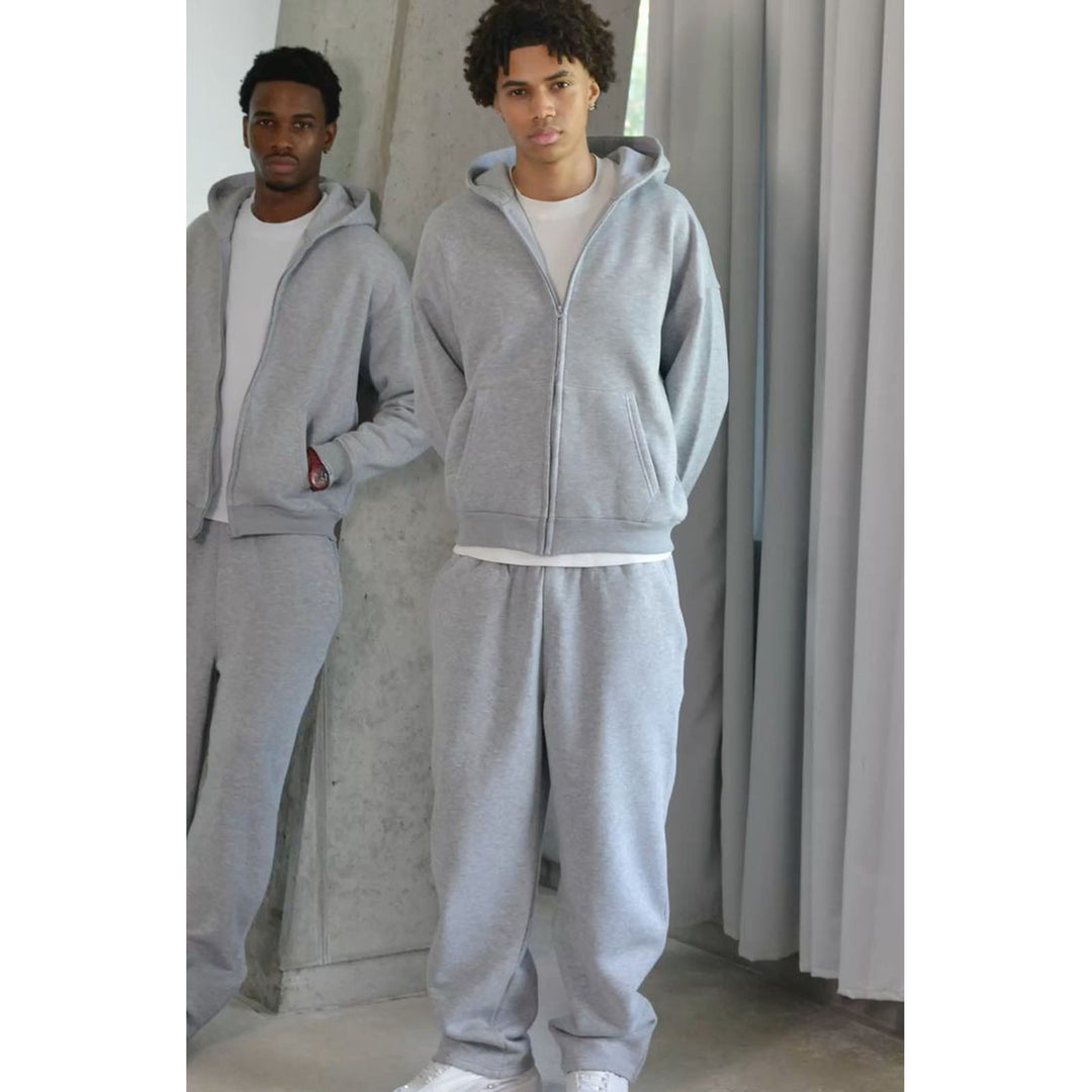 Herren nan Oversize Zip-Hoodie und Relaxed Sweatpants Set Shop Nory
