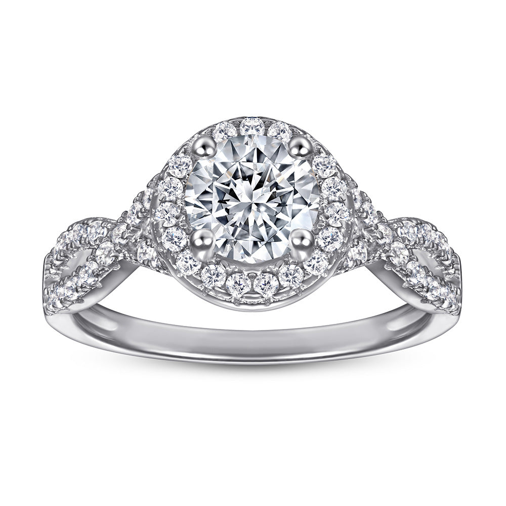 Damen Ohrringe mit funkelndem Zirkonia-Rahmen und elegantem Design Shop Nory