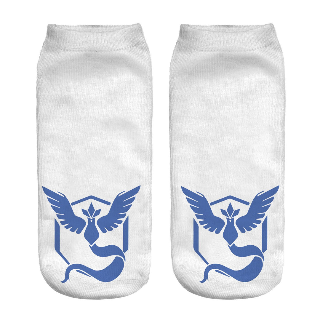 Unisex Niedrige Ankle-Socken mit Cartoon-Monster-Gesicht und weichem Baumwollmix Shopy Nory