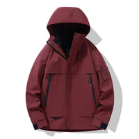 Burgunderrot (einlagige Outdoorjacke)
