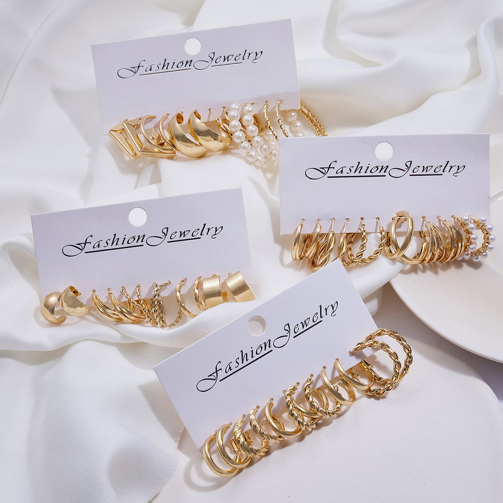 Damen Ohrringe Set mit vielfältigen, modernen Designs Shop Nory