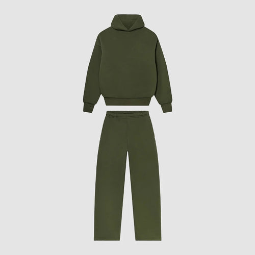 Unisex nan gemütliches Loungewear-Set mit hohem Rollkragen, relaxed-fit Sweatshirt und gerader Sweatpants Shop Nory