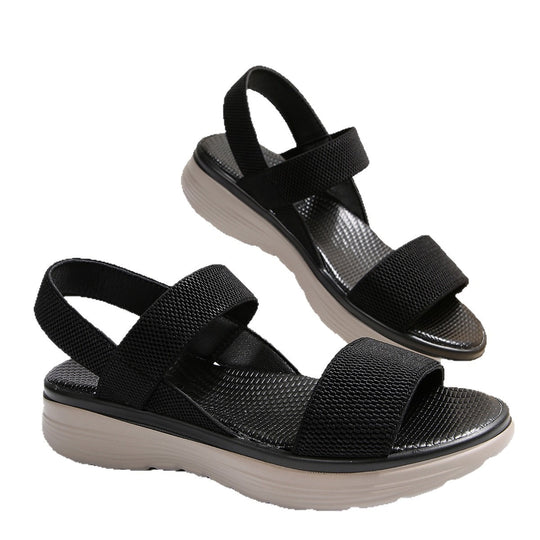 Damen Leichte Stretch‑Sandalen mit gepolstertem Komfortfußbett und dämpfender Plateau‑Sohle Shop Nory