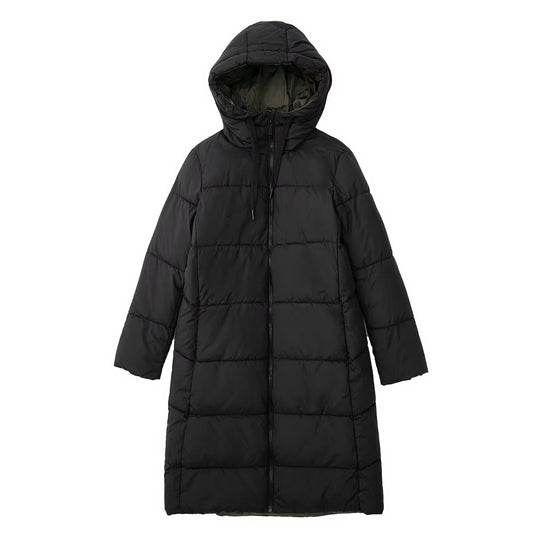 Damen langer gesteppter Winterparka mit Kapuze Shop Nory