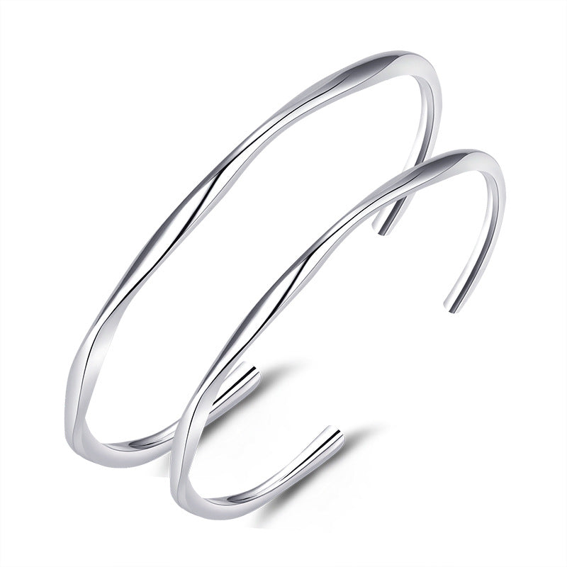 Damen Offene Armreife mit geschwungenem Design Shop Nory