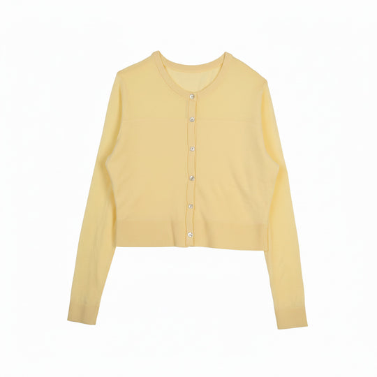 Damen Modische Strickjacke mit Knopfleiste Shop Nory
