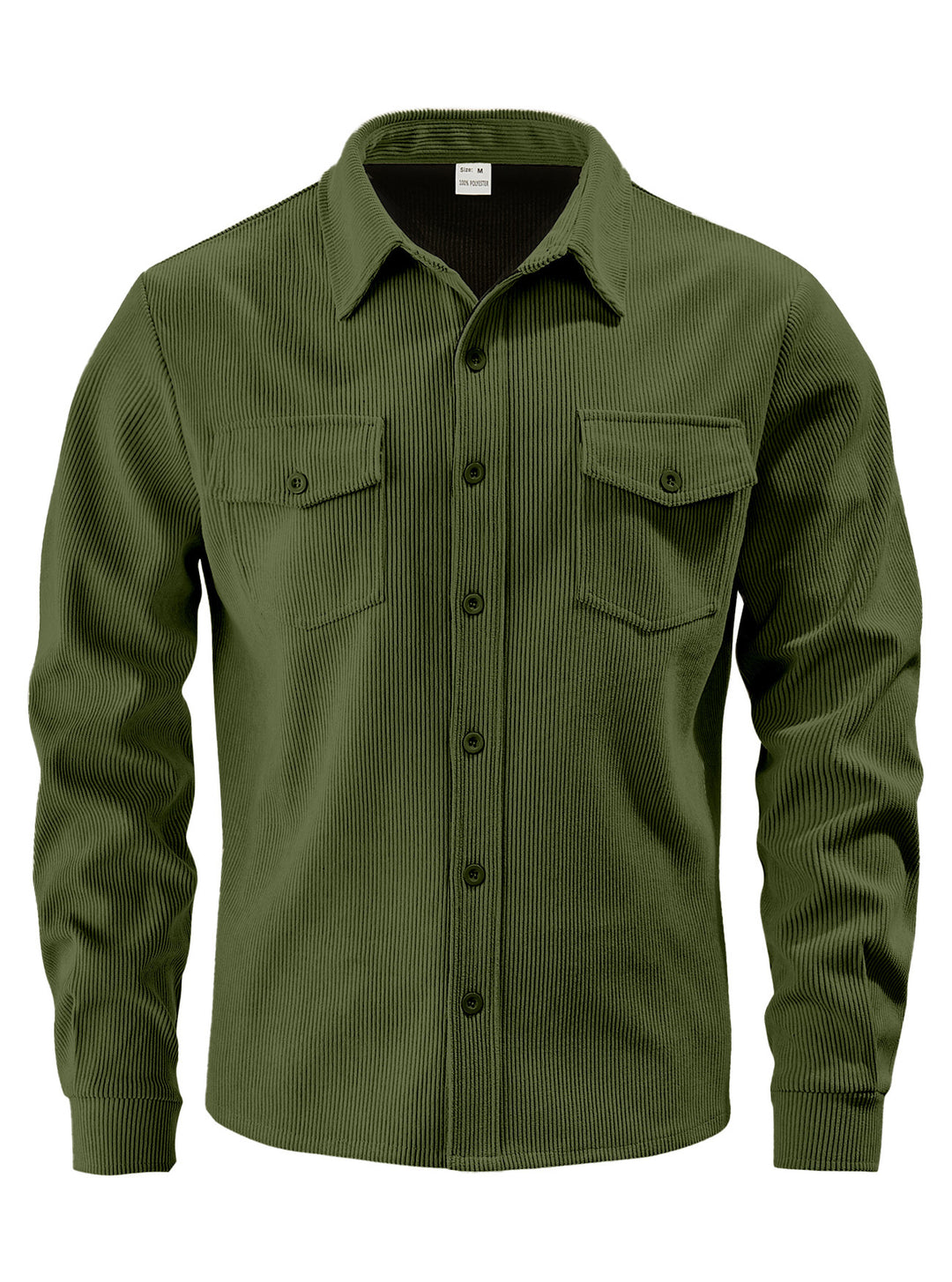 Herren Kordhemdjacke aus breitem Cord mit Pattentaschen und Hemdkragen Shop Nory