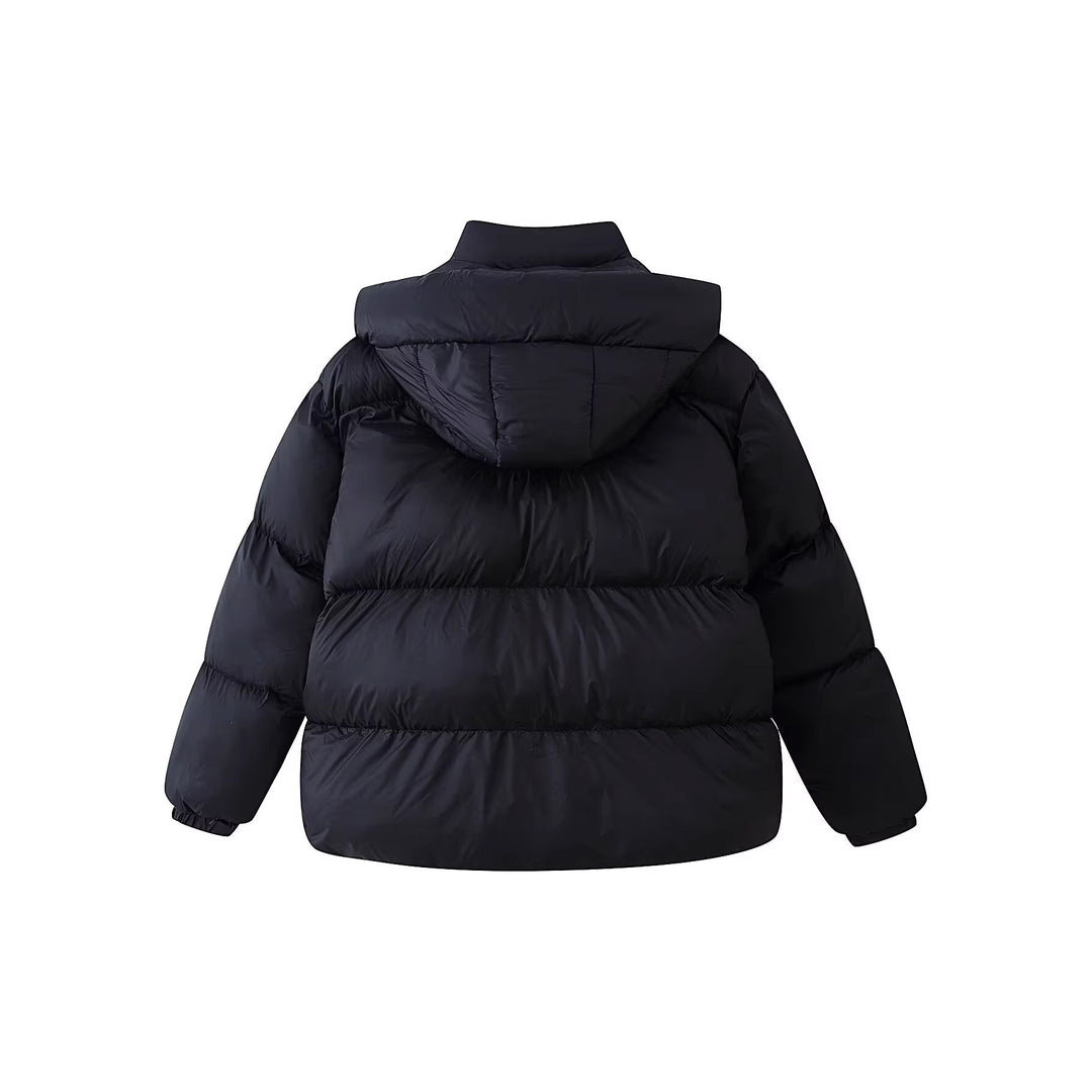 Damen Wattierte Oversize-Parka mit XXL-Kapuze und Klappentaschen Shop Nory