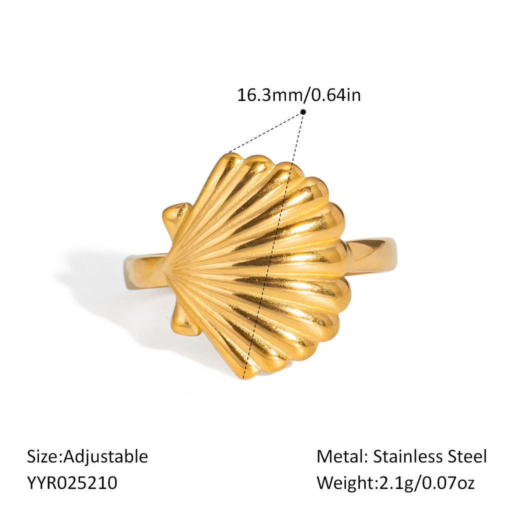 Damen Verstellbarer Sternenhaut Ring mit Edelstahlverarbeitung Shop Nory