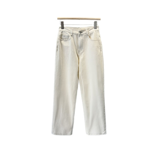 Damen Hoch sitzende Weitbein Denim Hose Shop Nory