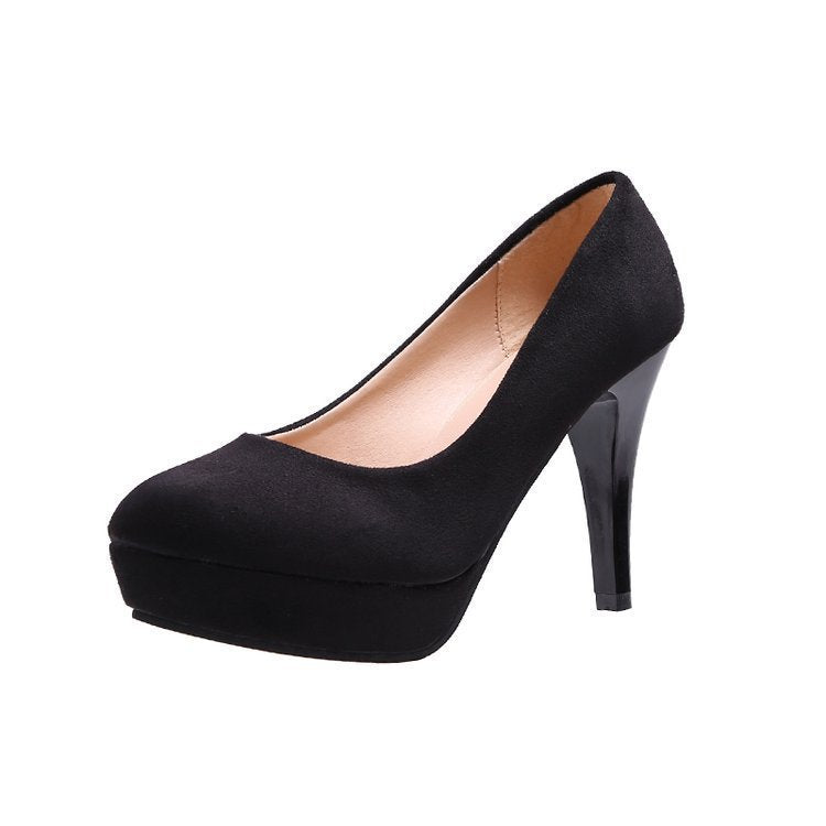 Damen elegante Plateau-Pumps mit komfortablem Sitz und hohem Absatz