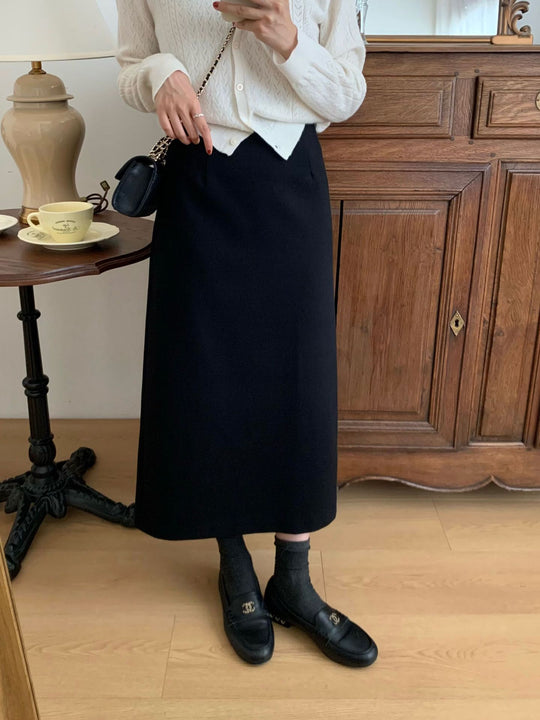 Damen Eleganter Maxi-Rock mit hohem Bund und zeitlosem Schnitt Shop Nory