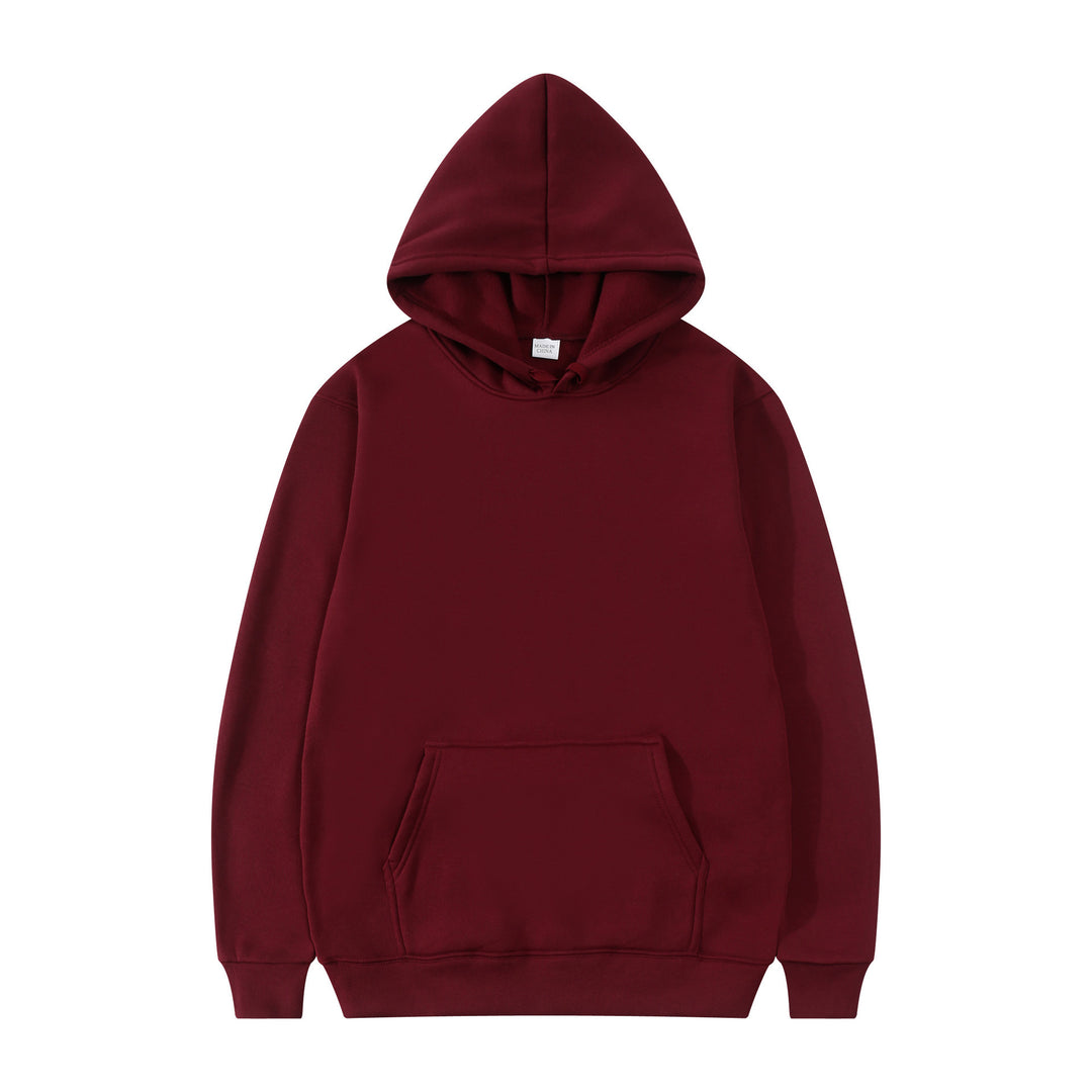 Unisex schlichter Kapuzenpullover mit Kängurutasche, gerippten Bündchen und relaxed Fit Shop Nory