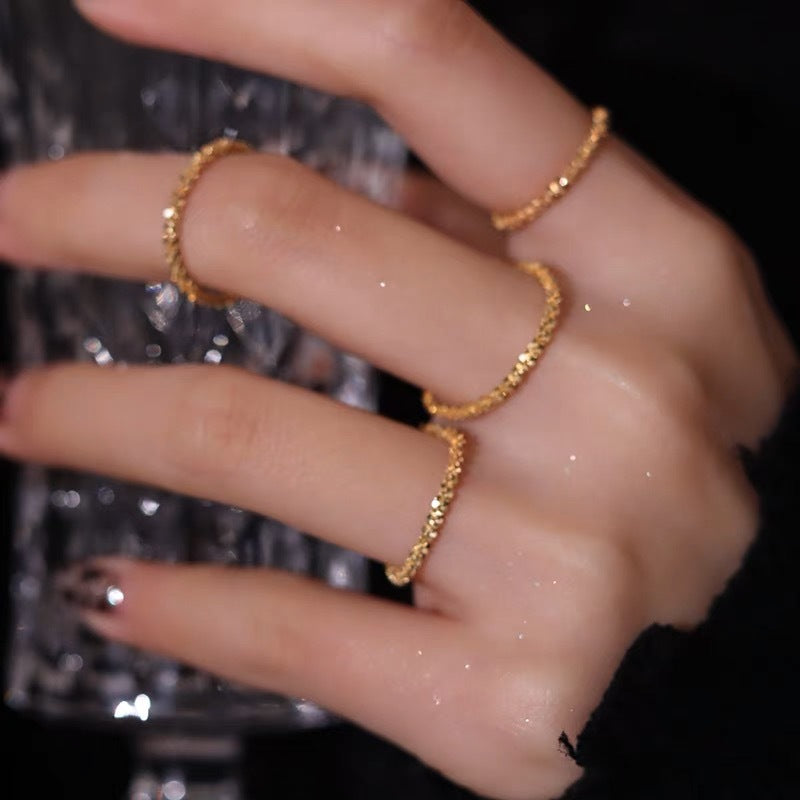 Damen Funkelndes Mehrschichtiges Ring-Set Shop Nory