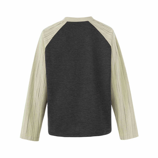 Damen Raglan‑Sweatshirt mit grafischem Kathedralprint und strukturierten Ärmeln Shop Nory
