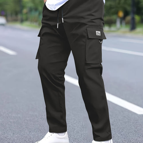 Herren Cargohose konisch zulaufend im Joggerstil mit Tunnelzug, Klappfächern & D‑Ring Shop Nory