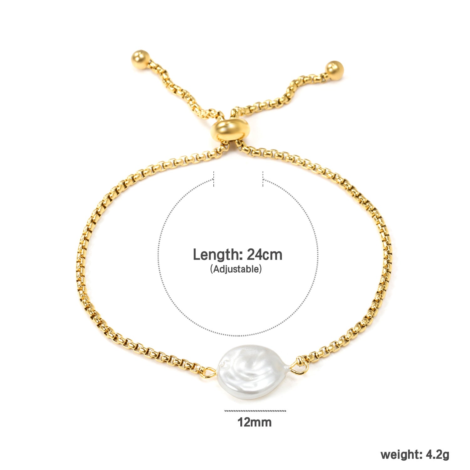 Damen Armband mit elegantem Ketten-Design und einzigartigem Muschel-Anhänger Shop Nory
