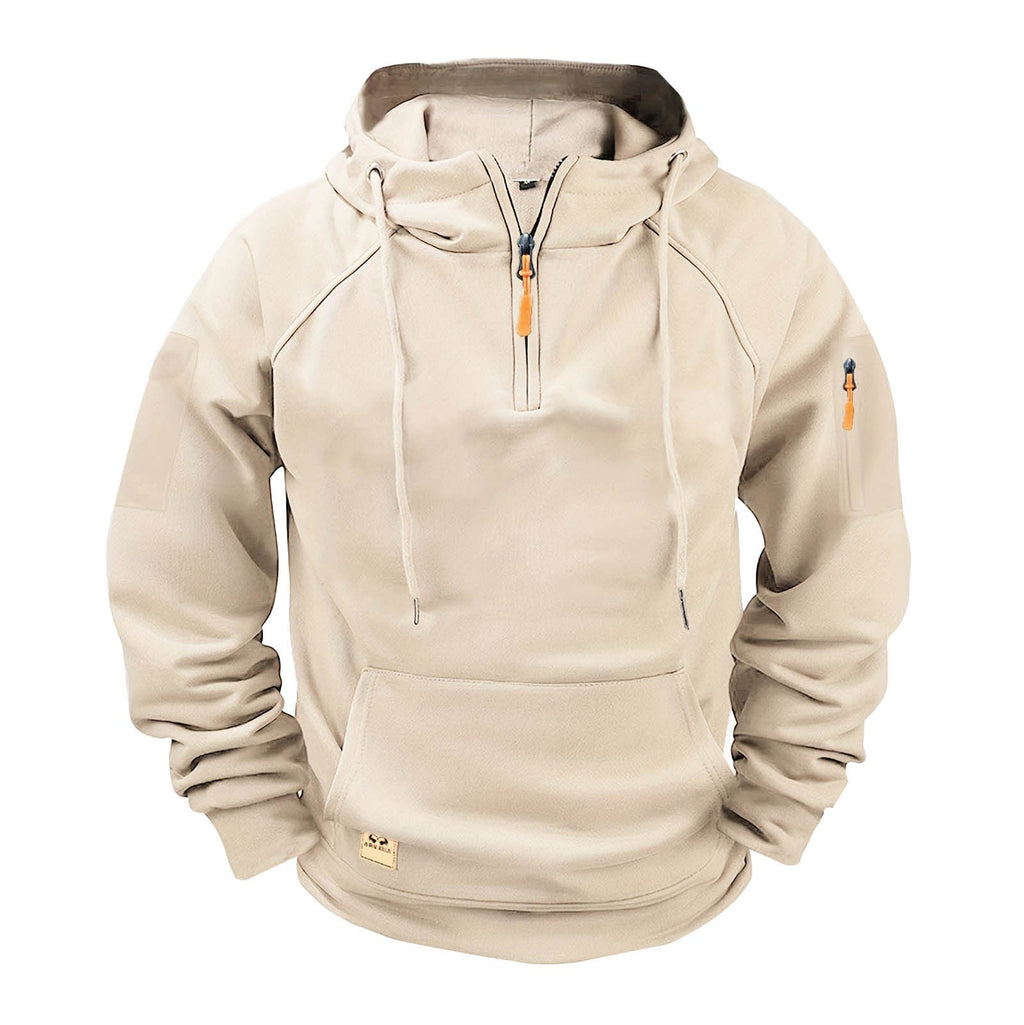 Herren sportlicher Kapuzenpullover mit praktischem Reißverschluss