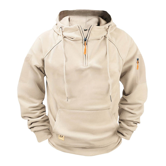 Herren sportlicher Kapuzenpullover mit praktischem Reißverschluss