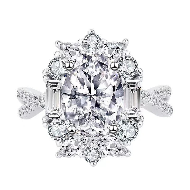 Damen Luxuriöser Solitär Ring mit kunstvoller Fassung Shop Nory