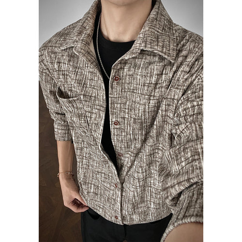 Herren Strukturierte Freizeit-Bluse Shop Nory