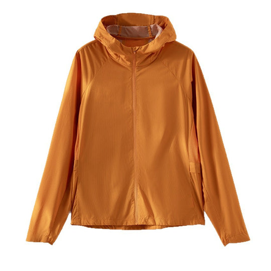 Damen ultraleichte Kapuzen-Schutzjacke aus Ripstop mit durchgehendem Reißverschluss Shop Nory