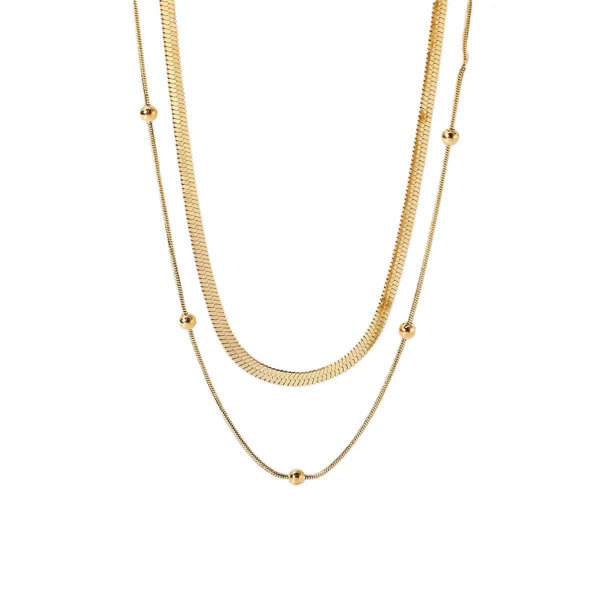 Frauen Geschichtete Gold Halskette Shop Nory