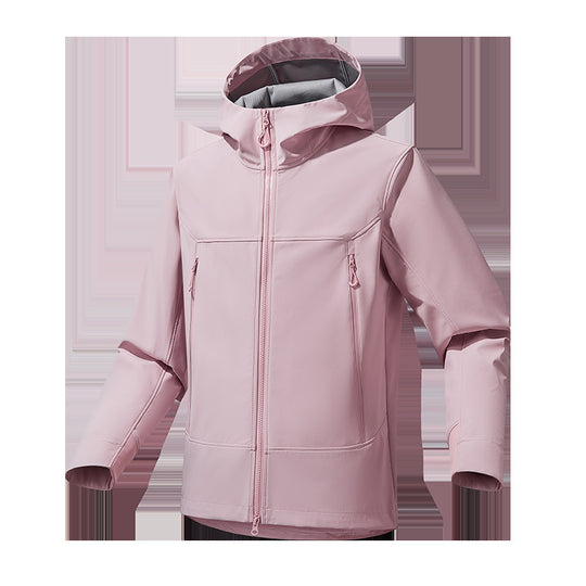 Herren Softshell‑Kapuzenjacke mit Stretch, wind- und wasserabweisender Membran und Zwei‑Wege‑Reißverschluss Shop Nory