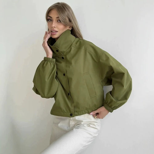 Damen Modische Oversized Jacke