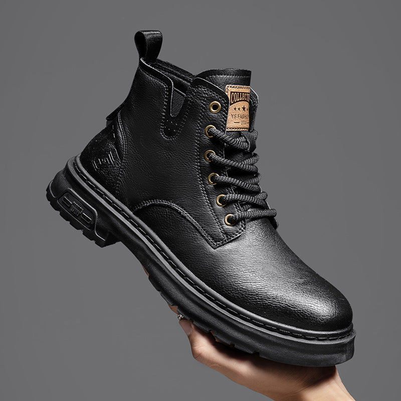 Herren Robuste Schnürstiefel mit rutschfester und dämpfender Sohle