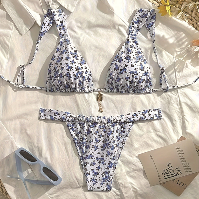 Damen Triangel-Bikini mit aufregendem Animal-Print Shopnory