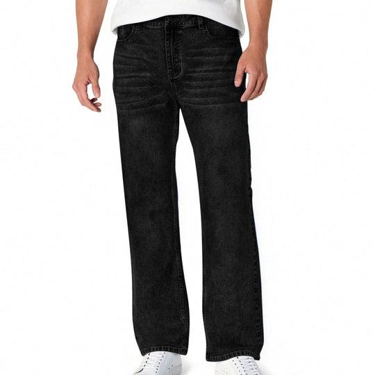 Herren lässige Bootcut Jeans mit modernen Waschungen