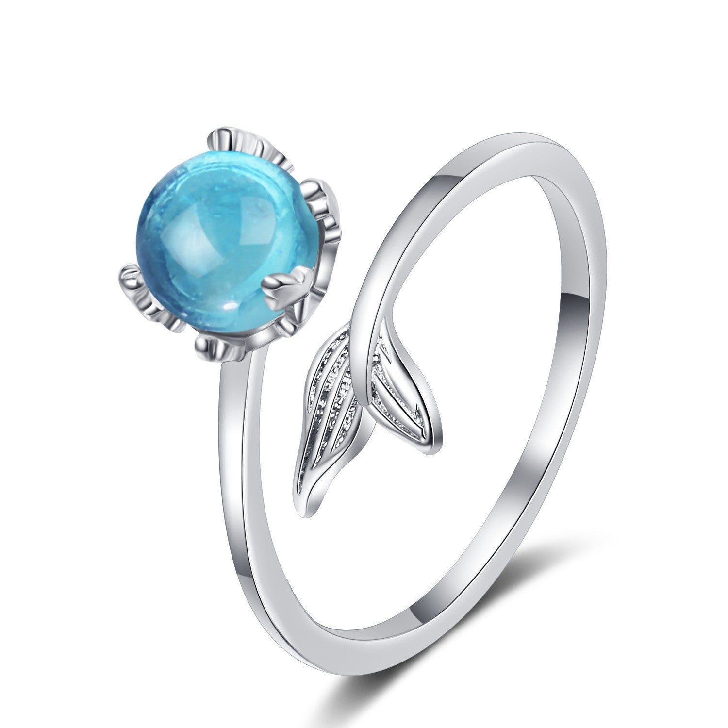 Damen Art Deco Schmuckring mit filigranem Blattmotiv Shop Nory