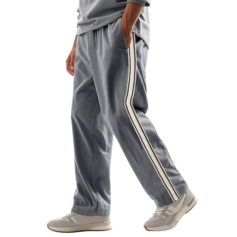 Herren Sportliche Freizeithose mit seitlichen Streifen