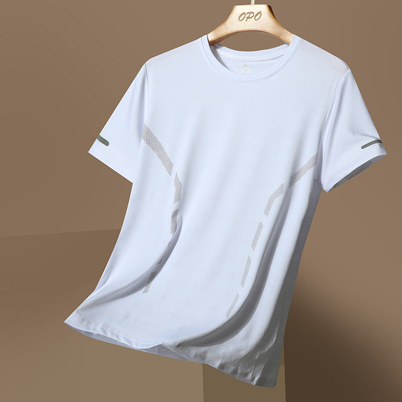Herren nan atmungsaktives Funktions-T-Shirt aus Mikrofasern mit Belüftungszonen Shopnory