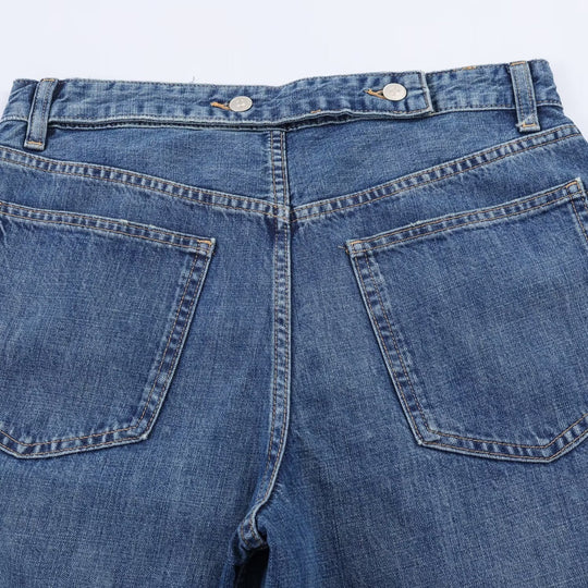 Damen Tapered Jeans mit elastischem Bündchen und bequemer Passform